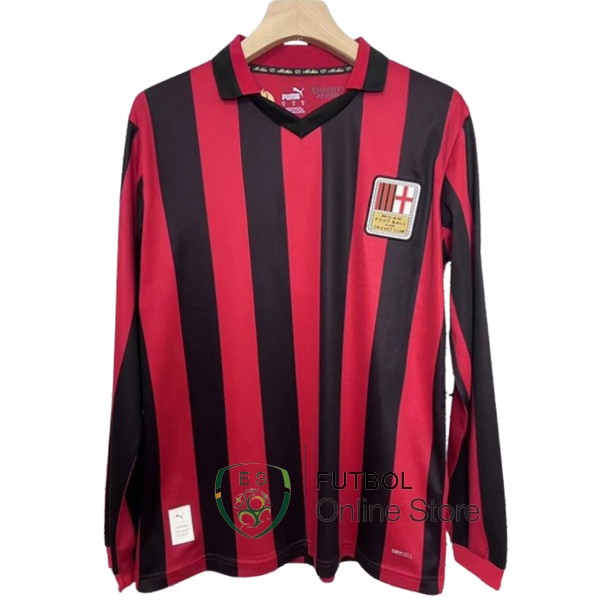 Tailandia Especial Camiseta Manga Larga AC Milan 24/2025 Rojo