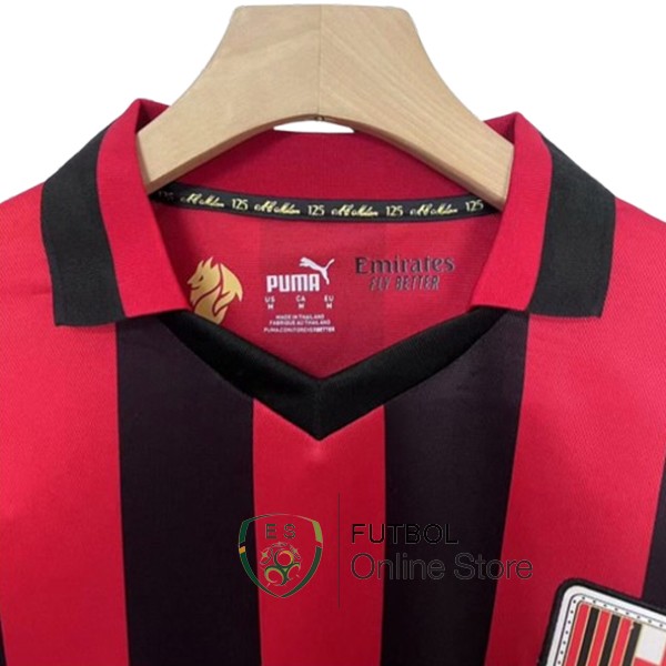 Tailandia Especial Camiseta Manga Larga AC Milan 24/2025 Rojo