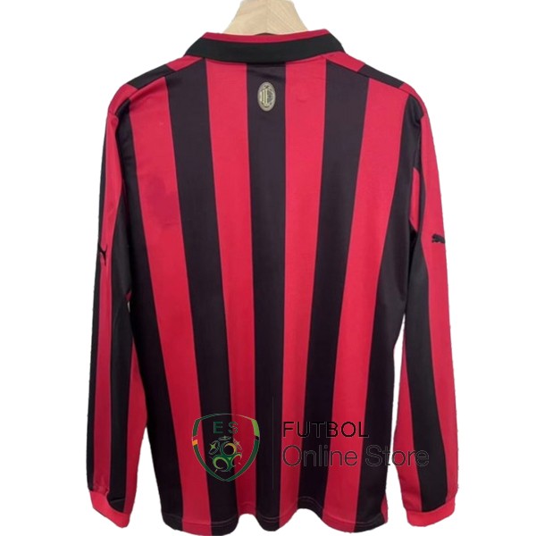 Tailandia Especial Camiseta Manga Larga AC Milan 24/2025 Rojo