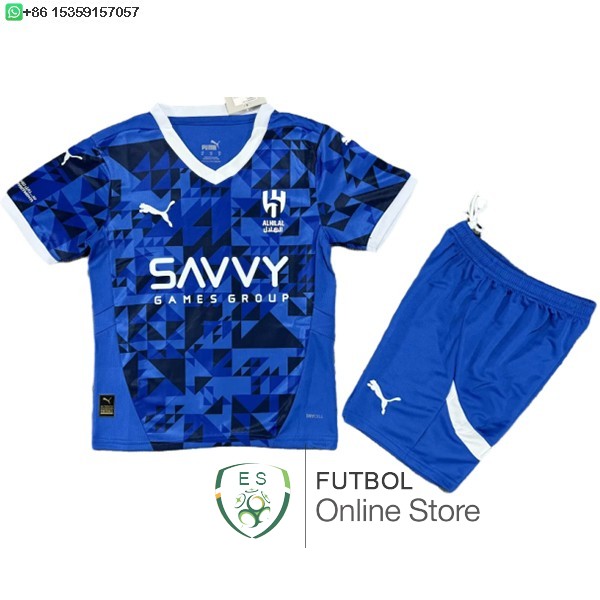 Camiseta Al Hilal Saudi Ninos 24/2025 Primera