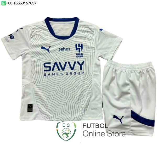 Camiseta Al Hilal Saudi Ninos 24/2025 Segunda