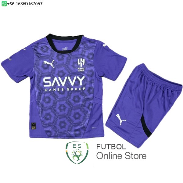 Camiseta Al Hilal Saudi Ninos 24/2025 Tercera