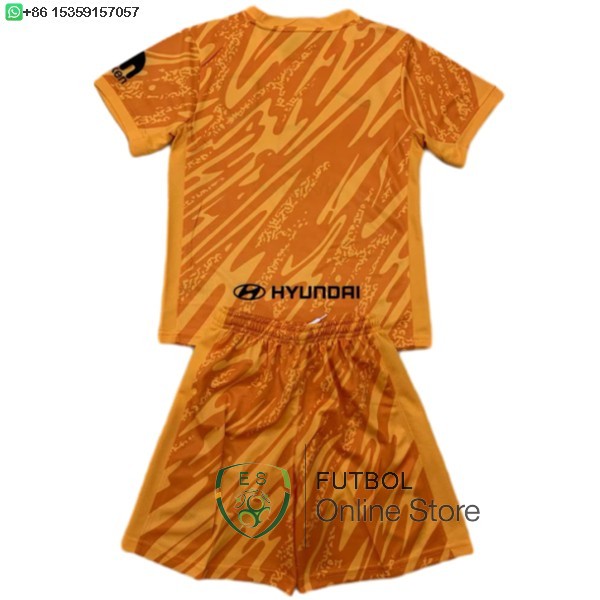 Camiseta Atletico Madrid Conjunto Completo Hombre 24/2025 Portero Naranja