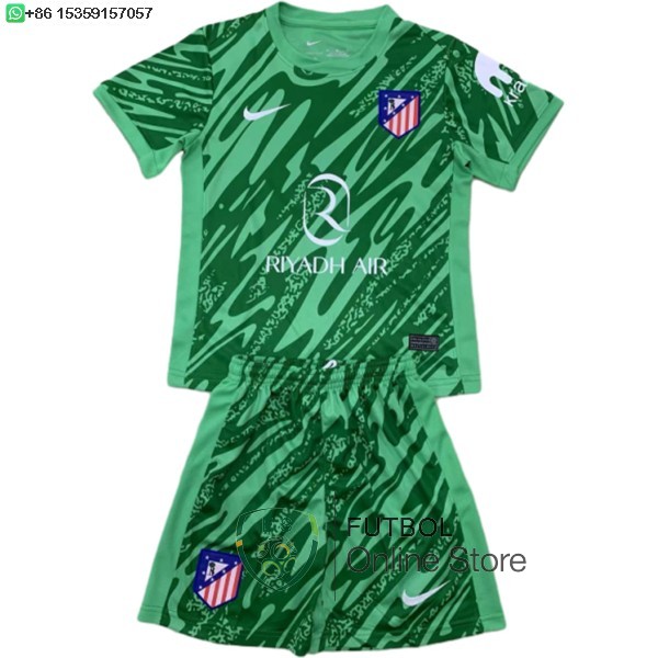 Camiseta Atletico Madrid Conjunto Completo Hombre 24/2025 Portero Verde