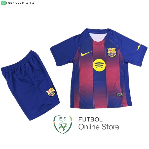 Camiseta Barcelona Ninos 25/2026 Primera Concepto Camiseta Barcelona Ninos 25/2026 Primera Concepto