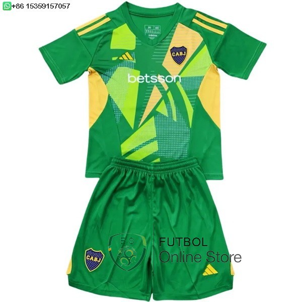Camiseta Boca Juniors Conjunto Completo Hombre 24/2025 Portero Verde
