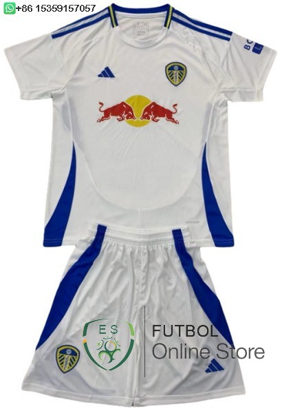 Camiseta Camiseta Leeds United Conjunto Completo Hombre 24/2025 Primera