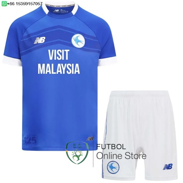 Camiseta Cardiff City Conjunto Completo Hombre 24/2025 Primera