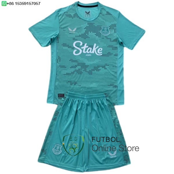 Camiseta Everton Conjunto Completo Hombre 24/2025 Portero Azul