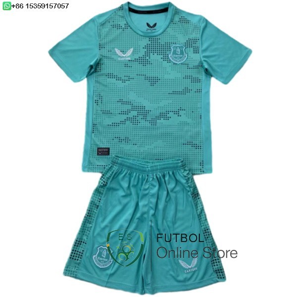 Camiseta Everton Ninos Portero 24/2025 Azul