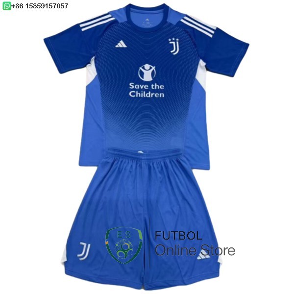Camiseta Juventus Ninos Portero 25/2026 Azul