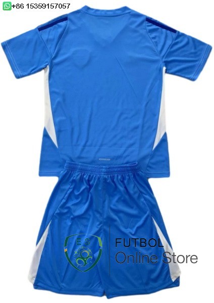 Camiseta Leeds United Conjunto Completo Hombre 24/2025 Portero Azul