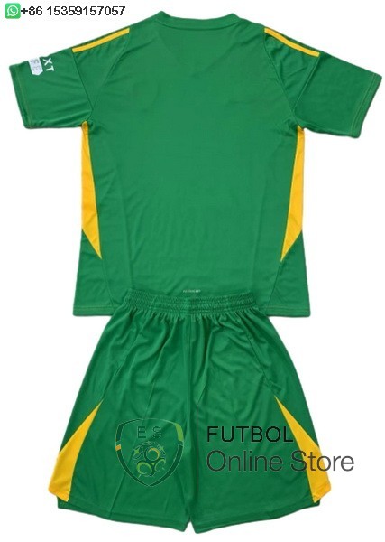 Camiseta Leeds United Conjunto Completo Hombre 24/2025 Portero Verde