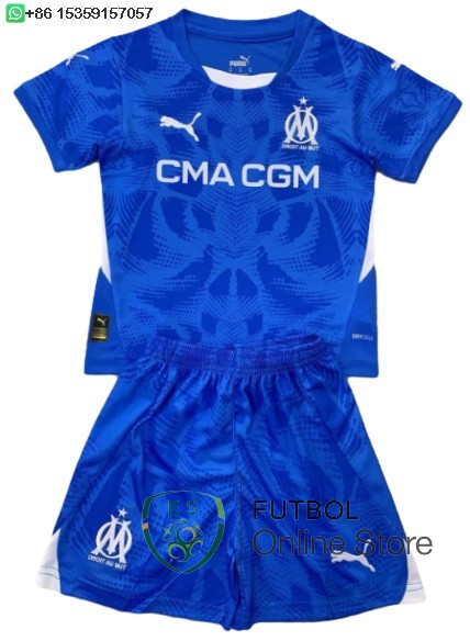 Camiseta Marsella Conjunto Completo Hombre 24/2025 Portero Azul