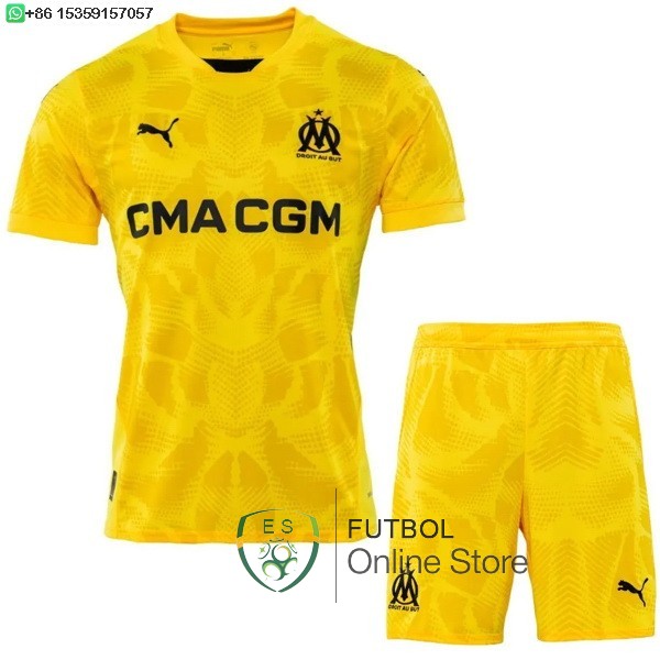 Camiseta Marsella Conjunto Completo Hombre 24/2025 Portero I Amarillo