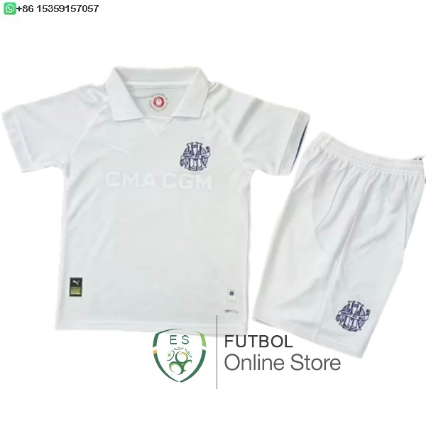 Camiseta Marsella Ninos Especial 24/2025 Blanco