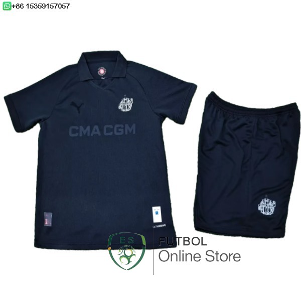 Camiseta Marsella Ninos Especial 24/2025 Negro