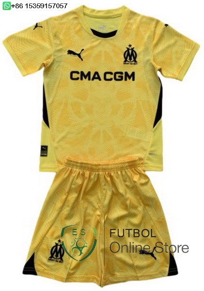 Camiseta Marsella Ninos Portero 24/2025 I Amarillo