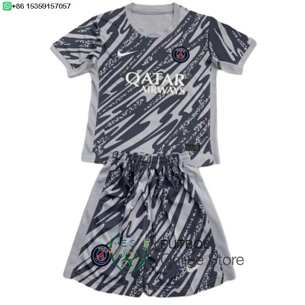 Camiseta Paris Saint Germain Conjunto Completo Hombre 24/2025 Portero Gris