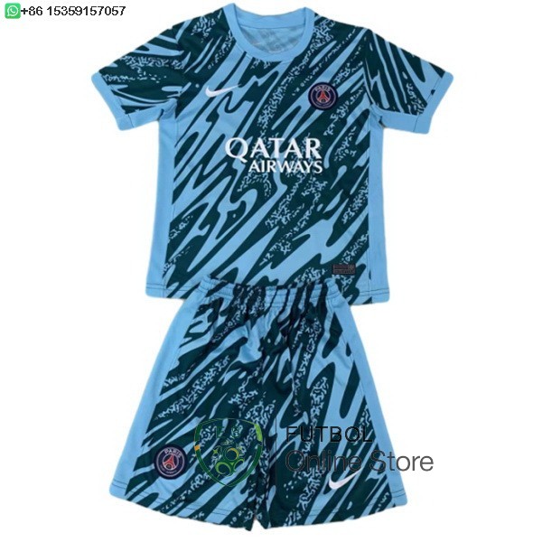 Camiseta Paris Saint Germain Ninos Portero 24/2025 Azul