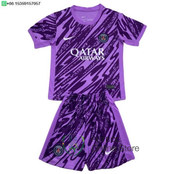 Camiseta Paris Saint Germain Ninos Portero 24/2025 Purpura