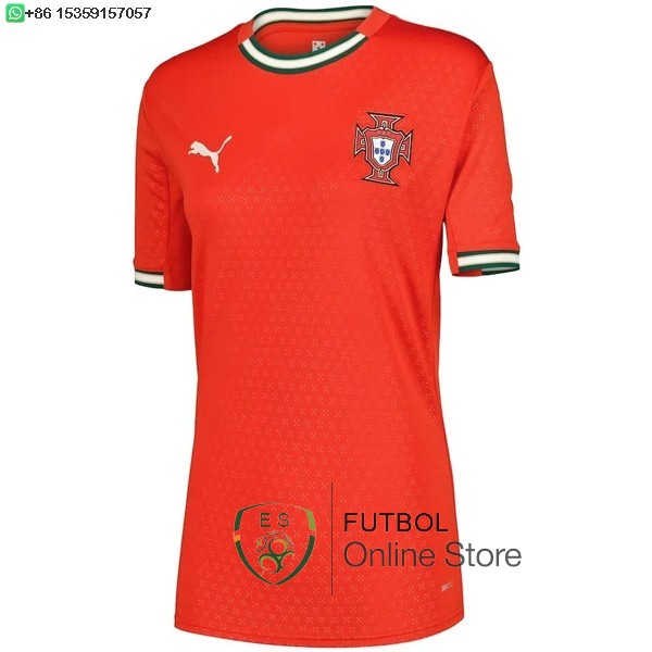 Camiseta Portugal Mujer 2025 Primera