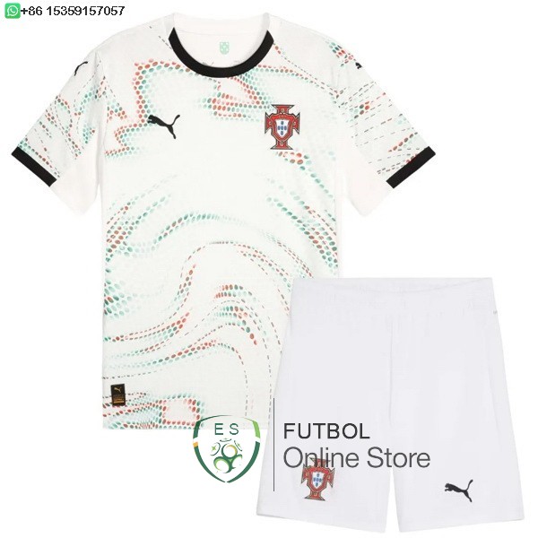 Camiseta Portugal Ninos 2025 Segunda
