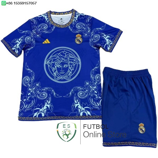 Camiseta Real Madrid Conjunto Completo Hombre 25/2026 Especial Azul