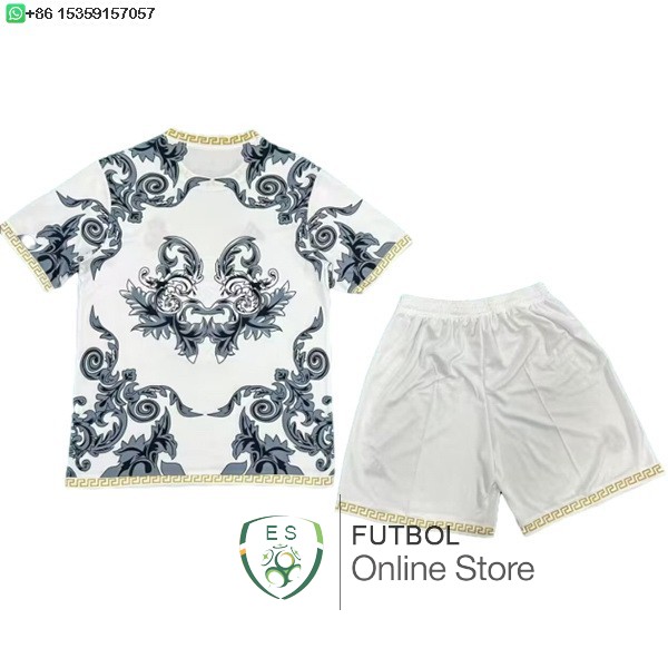 Camiseta Real Madrid Conjunto Completo Hombre 25/2026 Especial Blanco Negro