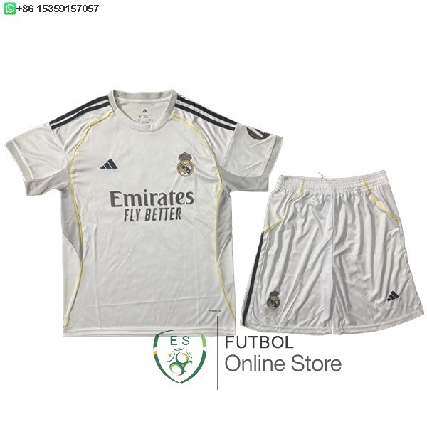 Camiseta Real Madrid Conjunto Completo Hombre 25/2026 Primera Concepto
