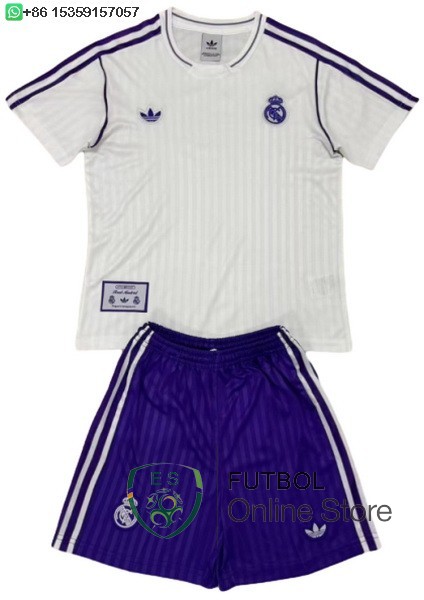 Camiseta Real Madrid Ninos Especial 25/2026 Blanco Purpura