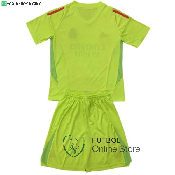 Camiseta Real Madrid Ninos Portero 24/2025 Amarillo