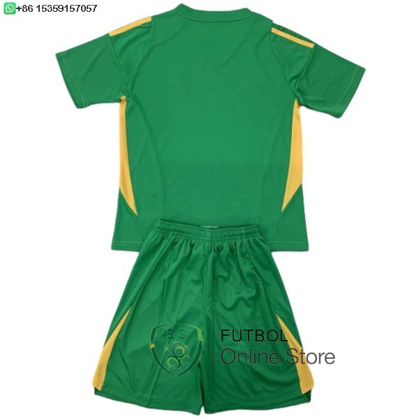 Camiseta Real Madrid Ninos Portero 24/2025 Verde