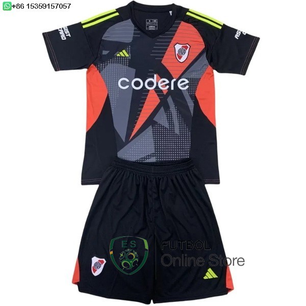 Camiseta River Plate Conjunto Completo Hombre 24/2025 Portero Negro