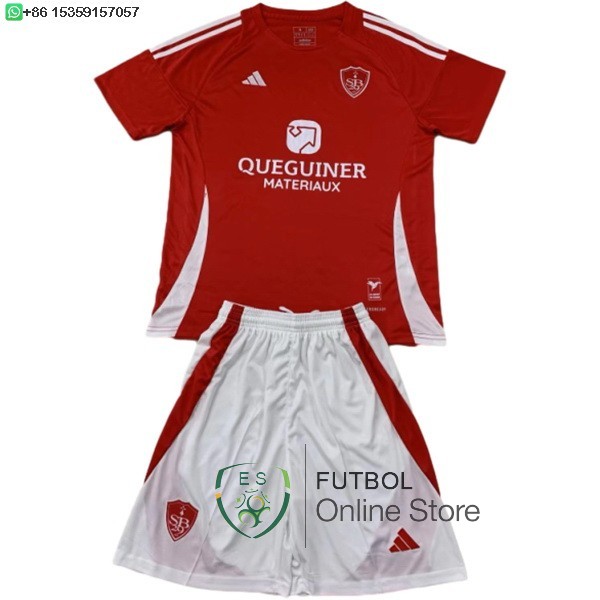 Camiseta Stade Brestois Conjunto Completo Hombre 24/2025 Primera