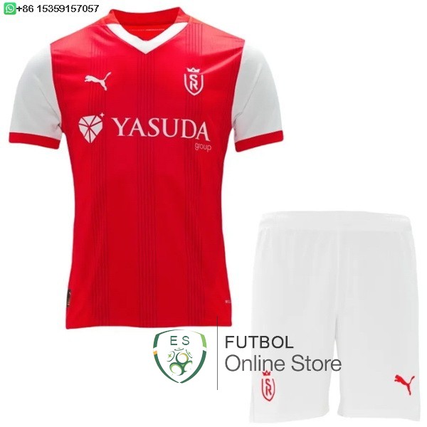 Camiseta Stade de Reims Conjunto Completo Hombre 24/2025 Primera