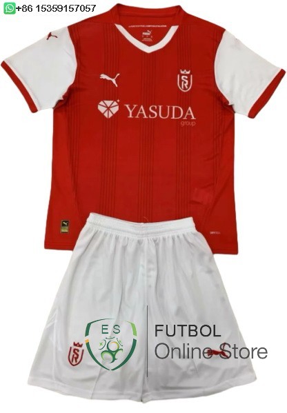 Camiseta Stade de Reims Conjunto Completo Hombre 24/2025 Primera