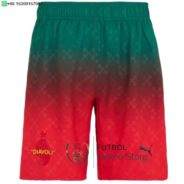 Pantalones AC Milan 24/2025 Fourth Rojo