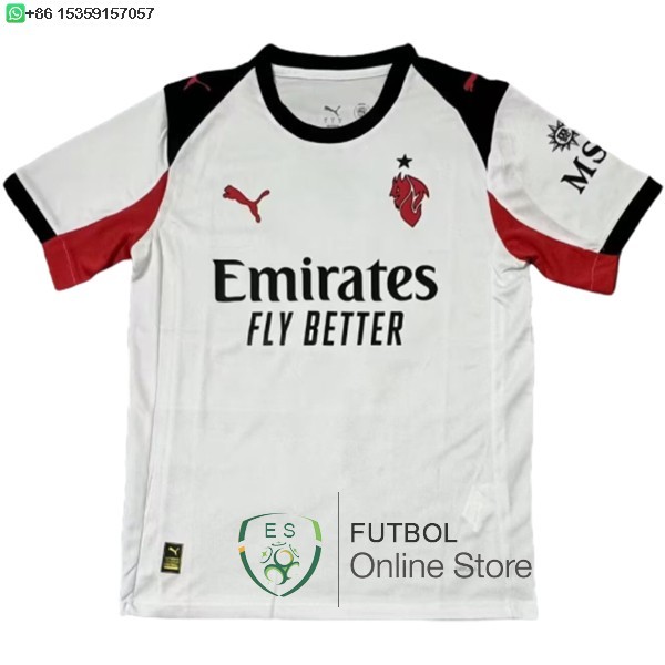 Tailandia Camiseta AC Milan 25/2026 Segunda Concepto Blanco