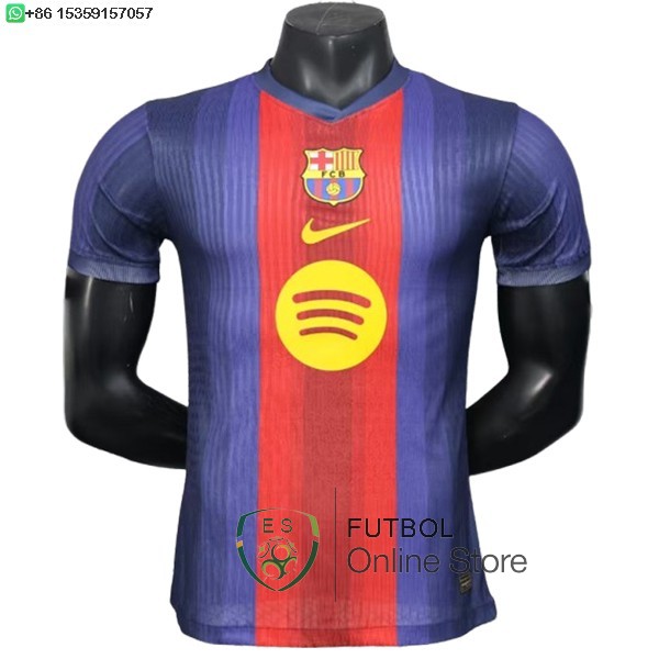 Tailandia Camiseta Barcelona 25/2026 Especial Jugadores Azul Rojo