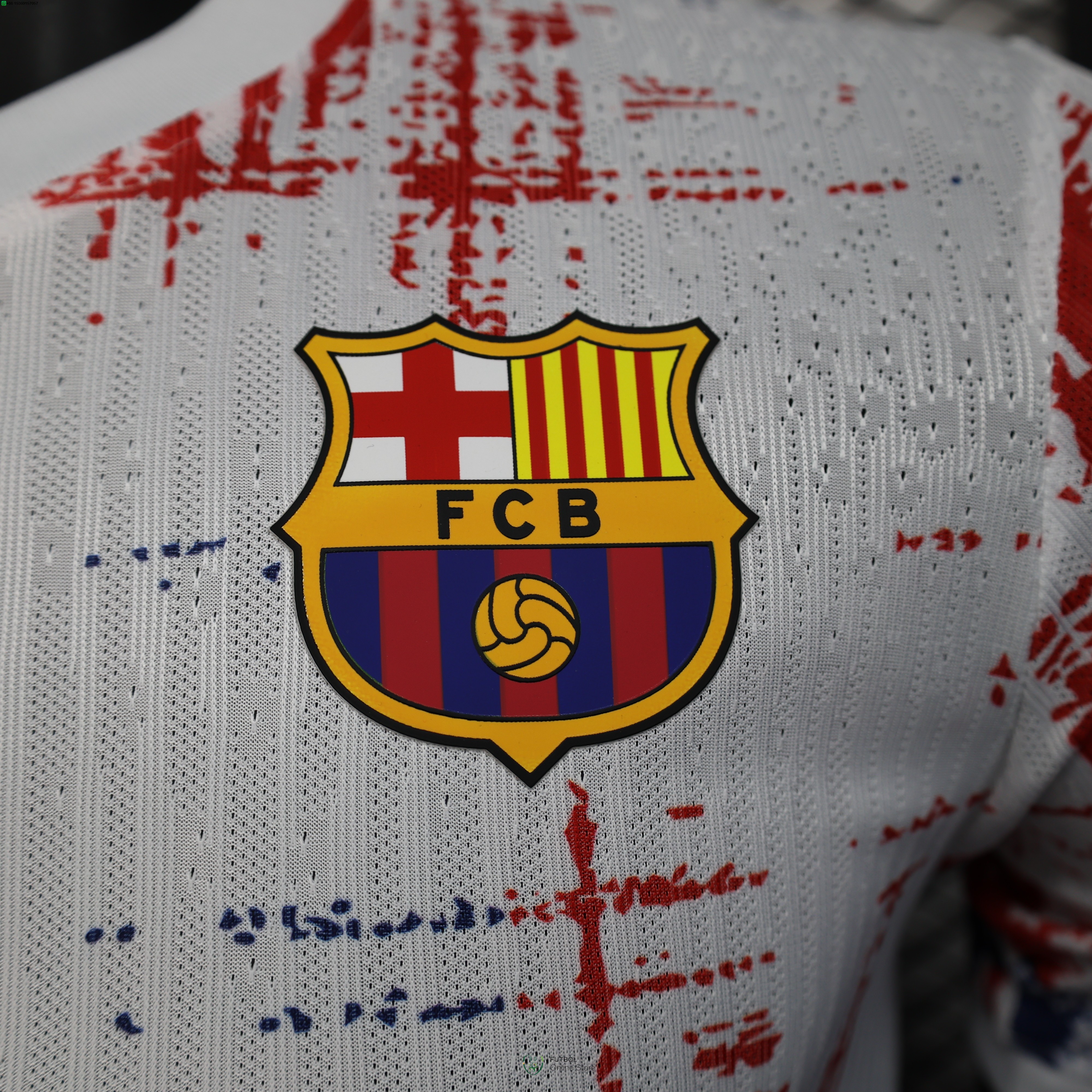 Tailandia Camiseta Barcelona 25/2026 Especial Jugadores Blanco Azul
