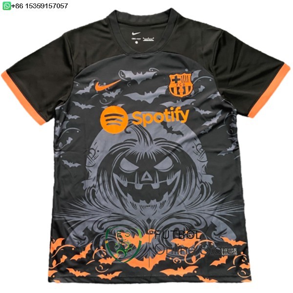 Tailandia Camiseta Barcelona Especial 25/2026 Negro Naranja