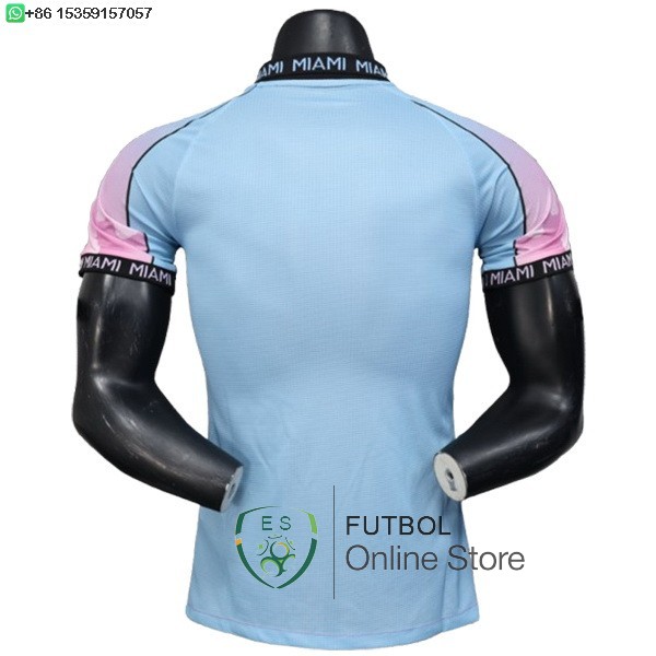 Tailandia Camiseta Inter Miami 25/2026 Especial Jugadores Azul Rosa