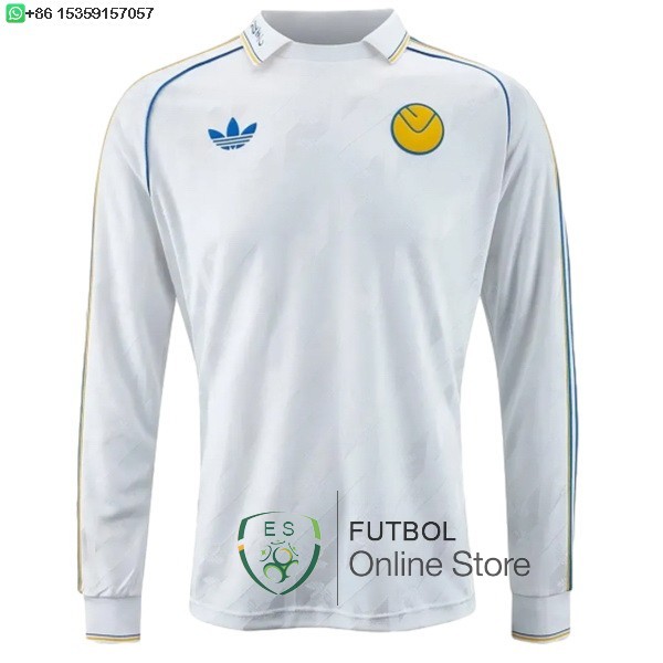 Tailandia Camiseta Manga Larga Leeds United Especial 24/2025 Blanco