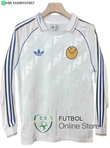 Tailandia Camiseta Manga Larga Leeds United Especial 24/2025 Blanco