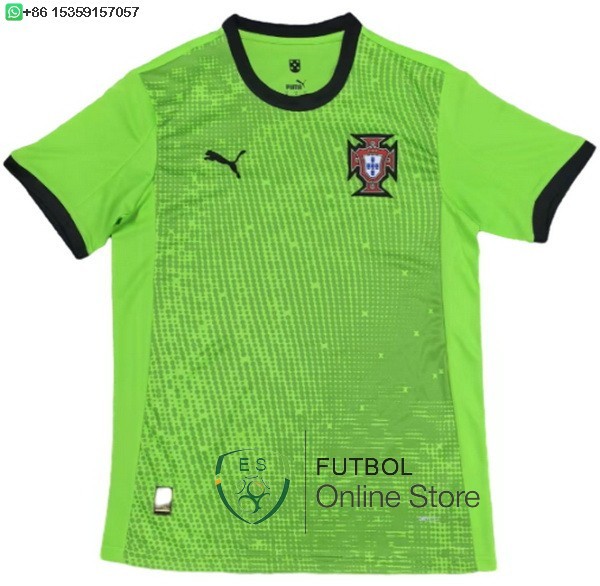 Tailandia Camiseta Portugal 2025 Portero Verde