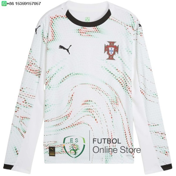 Tailandia Camiseta Portugal 2025 Segunda Manga Larga