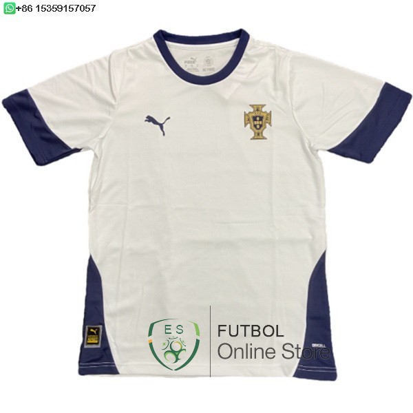 Tailandia Camiseta Portugal Especial 2025 Blanco Azul