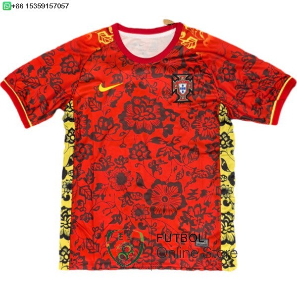 Tailandia Camiseta Portugal Especial 2025 Rojo Amarillo