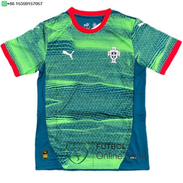 Tailandia Camiseta Portugal Especial 2025 Verde Azul